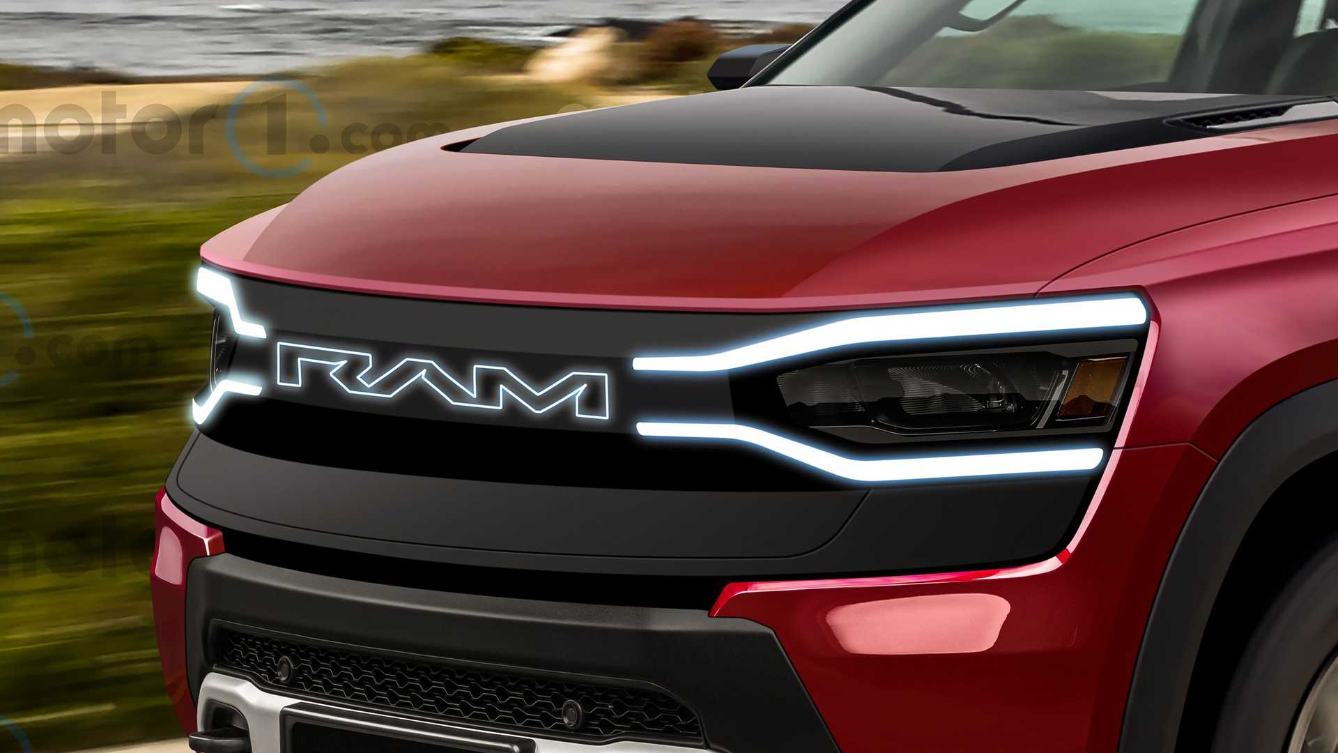 Ram 1500 REV Awesome Ram 1500 Revolution preview renderings ram-revolution-rendering-close