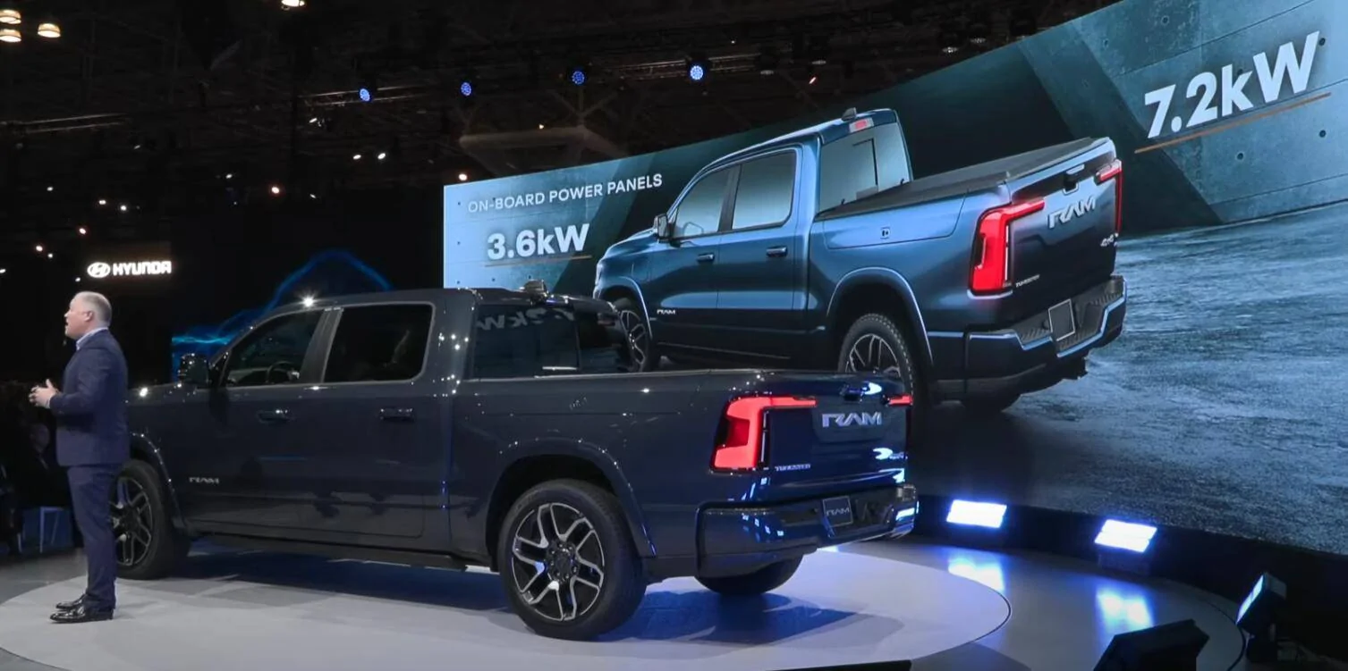 Ram 1500 REV Ram 1500 REV Specs Released! Up to 500 Miles Range, 654 HP/ 620 lb-ft, 14,000 LBS Towing, 2,700 LBS Payload 1680703006637-png